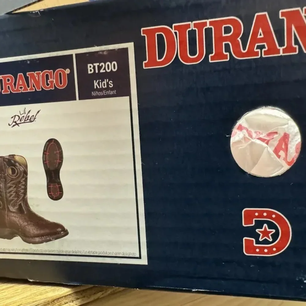 Durango Rebel Western Boot Brown Size 13 M Little Kid